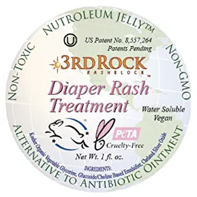 Diaper RASHBlock - Natural Non-toxic Diaper Rash Treatment - Water Soluble (Vegan)